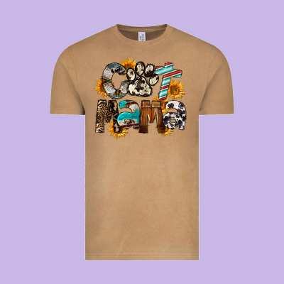 Western Cat Mama Mother's Day Vintage Tee Designed By Fadigitalartstudio