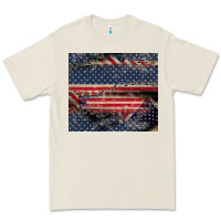 Bone American flag stitches Premium Tee - CowGirlArtShop