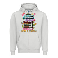 Dove Grey the original women of the bible books full color Zipper Hoodie - JahusDesignShop