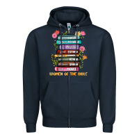 Navy the original women of the bible books full color Zipper Hoodie - JahusDesignShop
