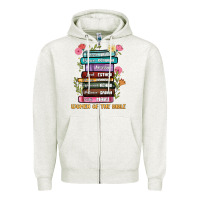 Oatmeal Heather the original women of the bible books full color Zipper Hoodie - JahusDesignShop