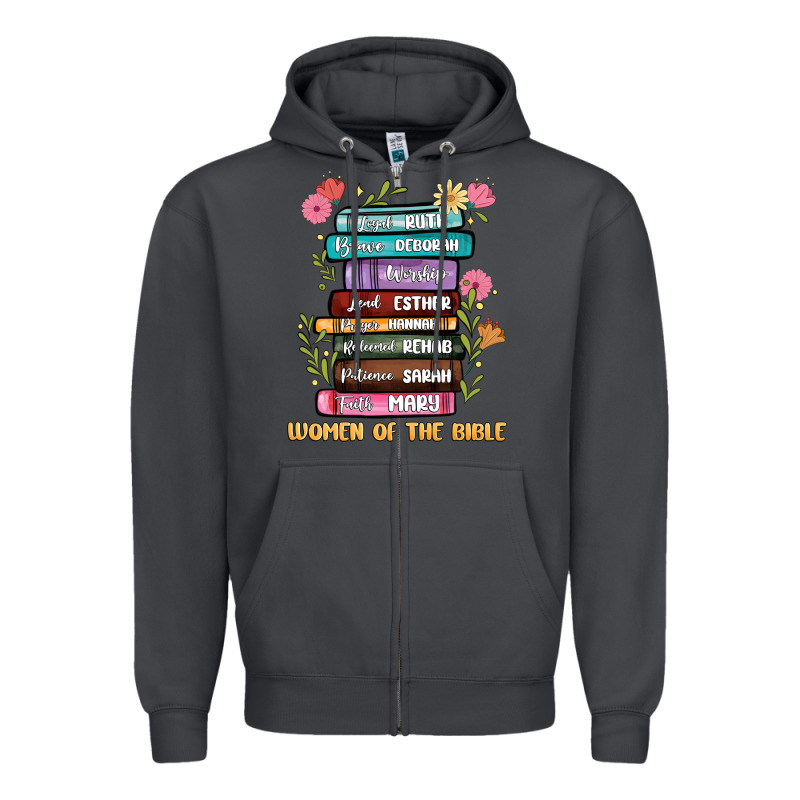 The Original Women Of The Bible Books Full Color Zipper Hoodie by JahusDesignShop | Teevron