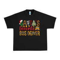 Black Santa's Favorite Bus Driver Urban Heavy Tee - BundleAndBundleShop