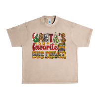 French Oak Santa's Favorite Bus Driver Urban Heavy Tee - BundleAndBundleShop