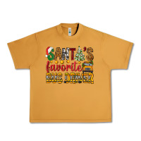 Peanut Butter Santa's Favorite Bus Driver Urban Heavy Tee - BundleAndBundleShop