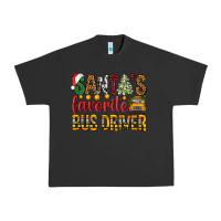 Pigment Black Santa's Favorite Bus Driver Urban Heavy Tee - BundleAndBundleShop