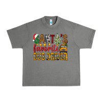 Tornado Santa's Favorite Bus Driver Urban Heavy Tee - BundleAndBundleShop