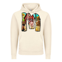 Vintage Artic farm life alphabet lowercase letters m Vintage Hoodie - BundleAndBundleShop