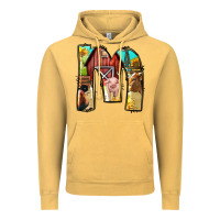 Vintage Mustard farm life alphabet lowercase letters m Vintage Hoodie - BundleAndBundleShop