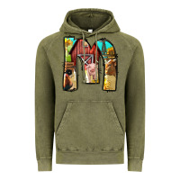 Vintage Olive farm life alphabet lowercase letters m Vintage Hoodie - BundleAndBundleShop