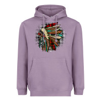 Lavender indian headdress Heavyweight Hoodie - JahusDesignShop
