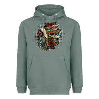 Sage indian headdress Heavyweight Hoodie - JahusDesignShop