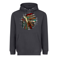 Smoke indian headdress Heavyweight Hoodie - JahusDesignShop