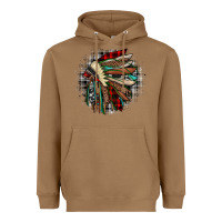 Toasted Coconut indian headdress Heavyweight Hoodie - JahusDesignShop