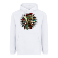 White indian headdress Heavyweight Hoodie - JahusDesignShop