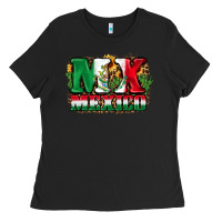 Black MX Mexico Ladies Tee - FaDigitalArtStudio