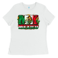 White MX Mexico Ladies Tee - FaDigitalArtStudio