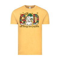 Vintage Mustard with god all things are possible with snowman bbs Vintage Tee - BundleAndBundleShop
