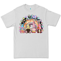 Dove Grey Easter Day rainbow gnomes Premium Tee - CowGirlArtShop
