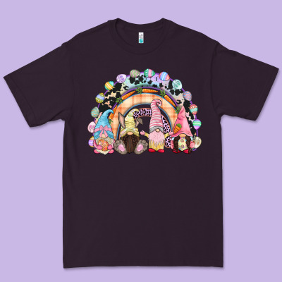 Easter Day Rainbow Gnomes Premium Tee Designed By Cowgirlartshop