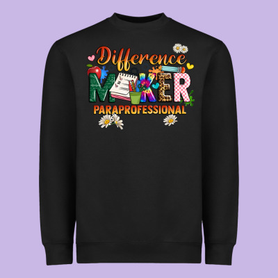 Difference Maker Paraprofessional Heavyweight Sweatshirt Designed By Jahusdesignshop
