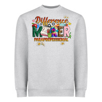 Heather Grey difference maker paraprofessional Heavyweight Sweatshirt - JahusDesignShop