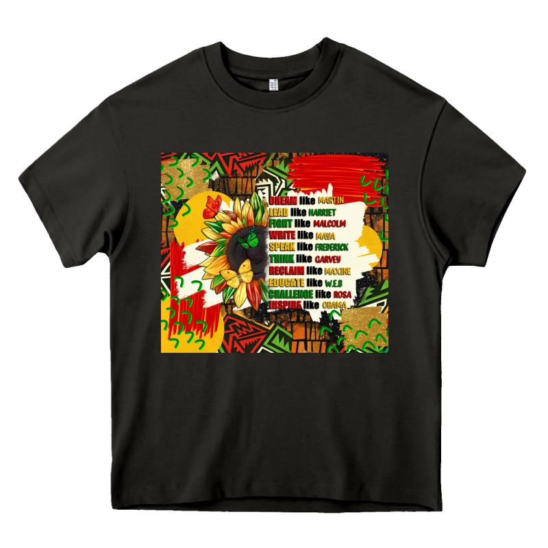 Dream Like Martin Juneteenth Quote Heavy Core Tee by CowGirlArtShop | Teevron