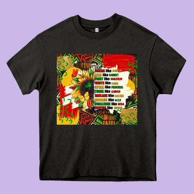 Dream Like Martin Juneteenth Quote Heavy Core Tee Designed By Cowgirlartshop