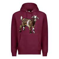 Burgundy Baby Tennessee Fainting Goat Premium Hoodie - LillyAllenDesigns