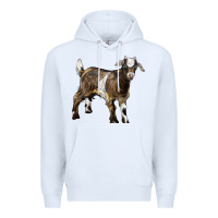 White Baby Tennessee Fainting Goat Premium Hoodie - LillyAllenDesigns