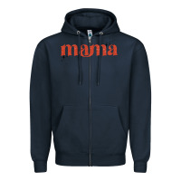 Navy mama stronger than the storm Zipper Hoodie - JahusDesignShop