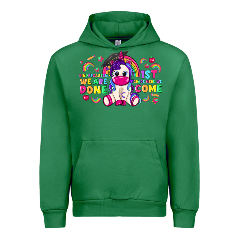 Kindergarten We Are Done 1st Here We Come With Uni Urban Hoodie by RanaPortraitStore | Teevron