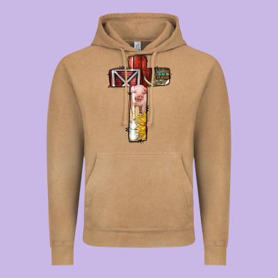 Farm Life Alphabet Lowercase Letters T Vintage Hoodie Designed By Bundleandbundleshop