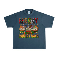Midnight Navy merry christmas with cupcake bbs Urban Heavy Tee - BundleAndBundleShop