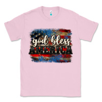 Bubblegum Pink God bless America  4th of July Classic Tee - CowGirlArtShop