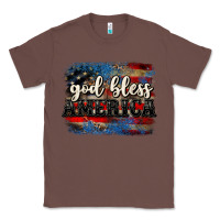 Chestnut God bless America  4th of July Classic Tee - CowGirlArtShop