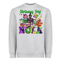 Heather Grey birthday trip nola Heavyweight Sweatshirt - JahusDesignShop