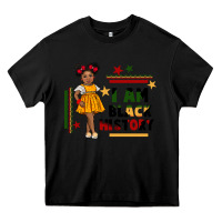 Black i am black history black girl peekaboo juneteenth Heavy Core Tee - CowGirlArtShop