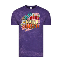 Cloud Purple Weird moms build character Mother's Day Vintage Tee - FaDigitalArtStudio