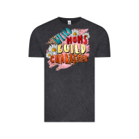 Vintage Black Weird moms build character Mother's Day Vintage Tee - FaDigitalArtStudio