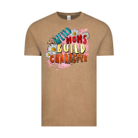 Vintage Coffee Weird moms build character Mother's Day Vintage Tee - FaDigitalArtStudio