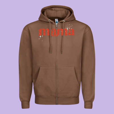 Mama Stronger Than The Storm Zipper Hoodie Designed By Jahusdesignshop