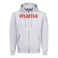 Heather Grey mama stronger than the storm Zipper Hoodie - JahusDesignShop