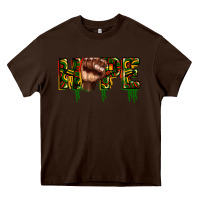 Chocolate Brown hope juneteenth Heavy Core Tee - CowGirlArtShop