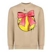 Mushroom coquette softball bow Heavyweight Sweatshirt - JahusDesignShop