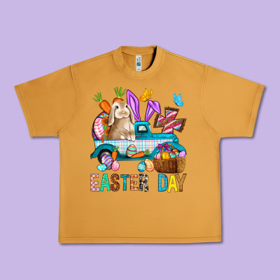 Easter Day With Truck Urban Heavy Tee Designed By Bundleandbundleshop