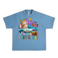 Pebble Blue Easter Day With Truck Urban Heavy Tee - BundleAndBundleShop