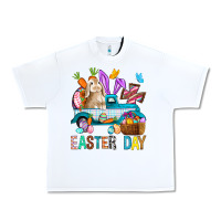 White Easter Day With Truck Urban Heavy Tee - BundleAndBundleShop