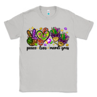 Moon Dust Peace Love Mardi Gras Classic Tee - HowdyJamesFarm