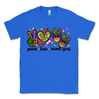 True Royal Peace Love Mardi Gras Classic Tee - HowdyJamesFarm